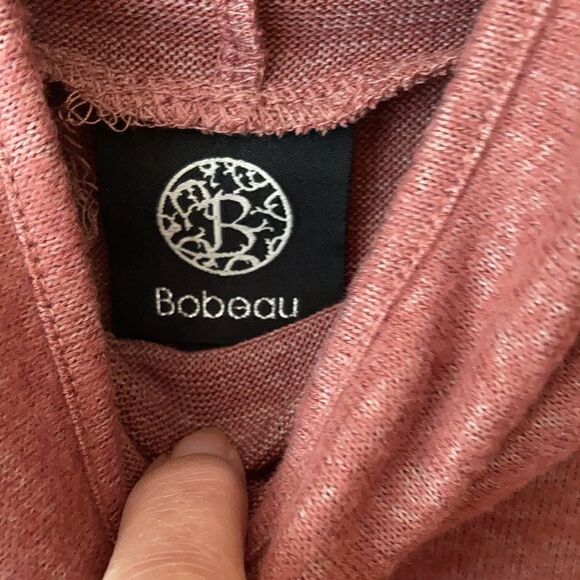 Bobeau Women’s Chic Boho Pullover Cowl Neck MIDI Dress - Picture 4 of 10